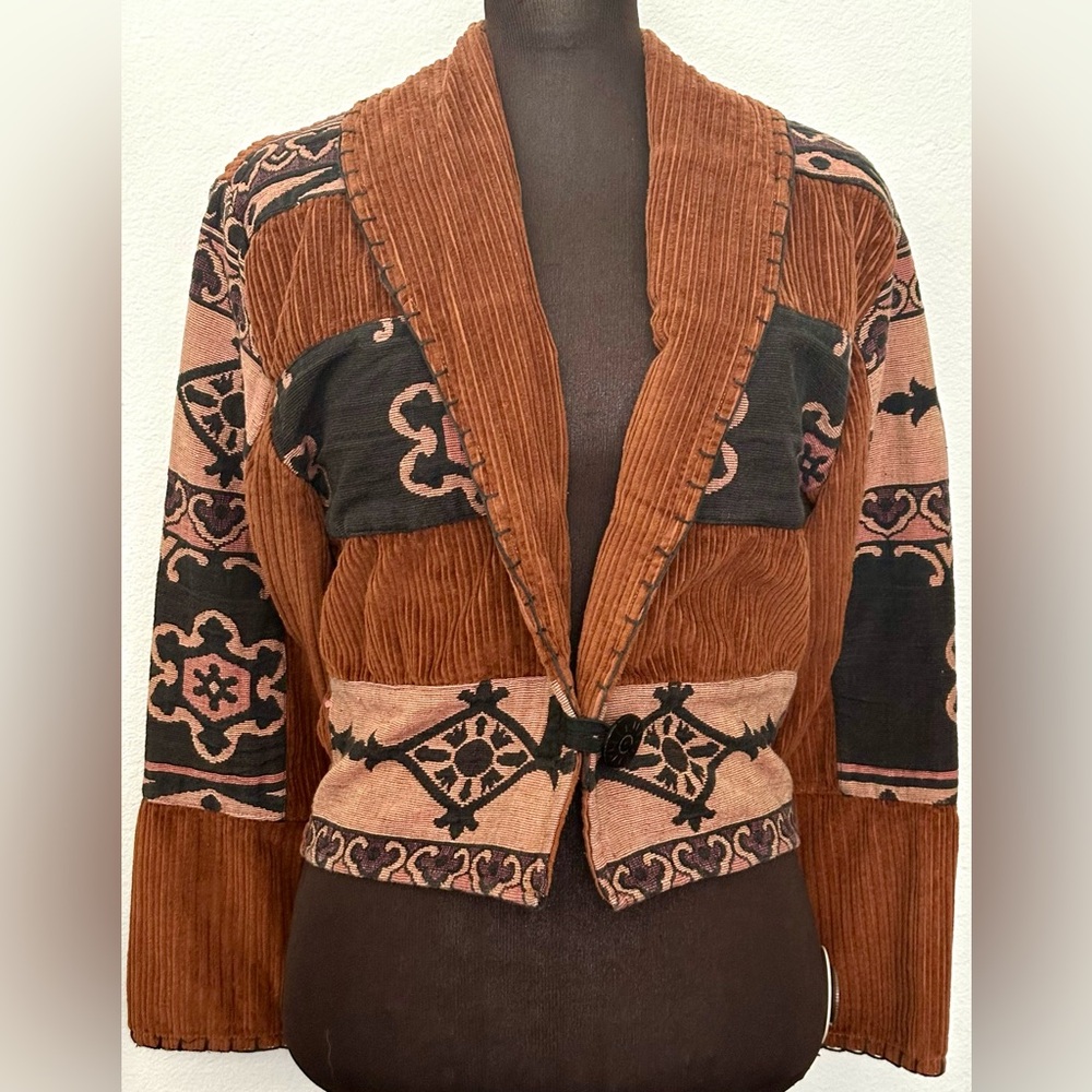 Vintage Corduroy Patch Jacket